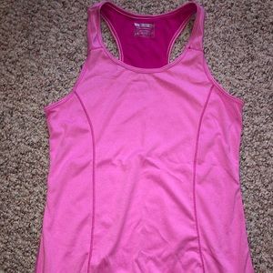 Hot pink Layer 8 performance tank top.